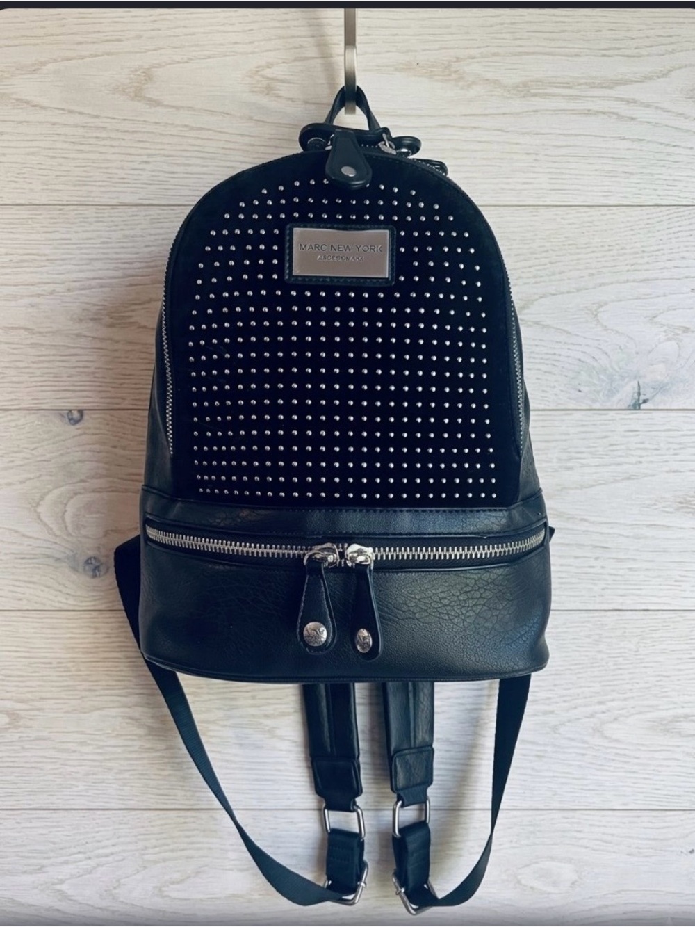 Marc New York Black Studded Mini Backpack /purseNWOT